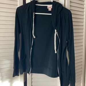 Target Brand Lightweight Zip Up Hoodie Black XS Womens